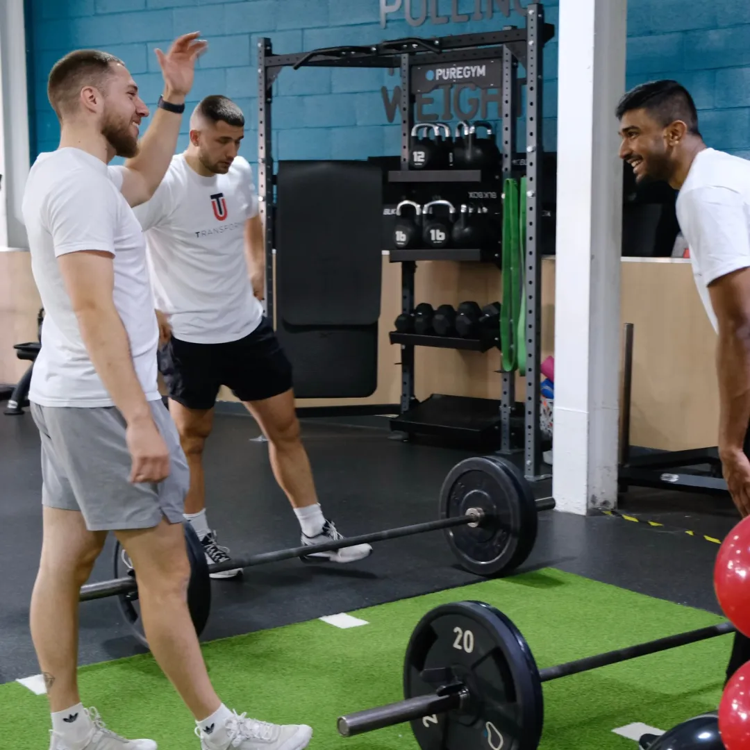 TransformU group PT session in the gym