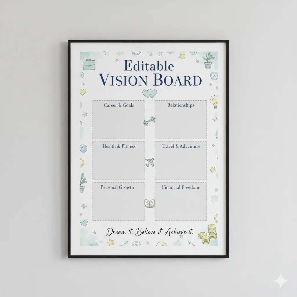 Editable Vision Board