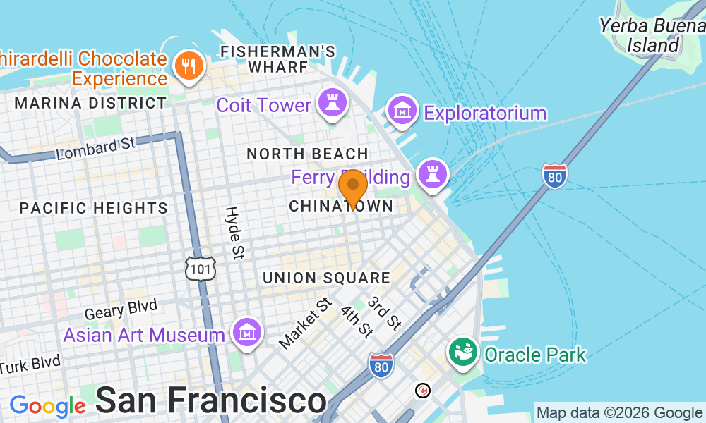 Map showing Fairlight Advisors in San Francisco