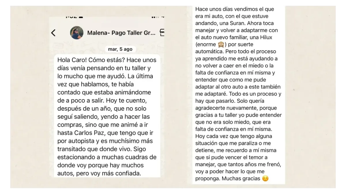 Testimonio sobre recuperar confianza al manejar