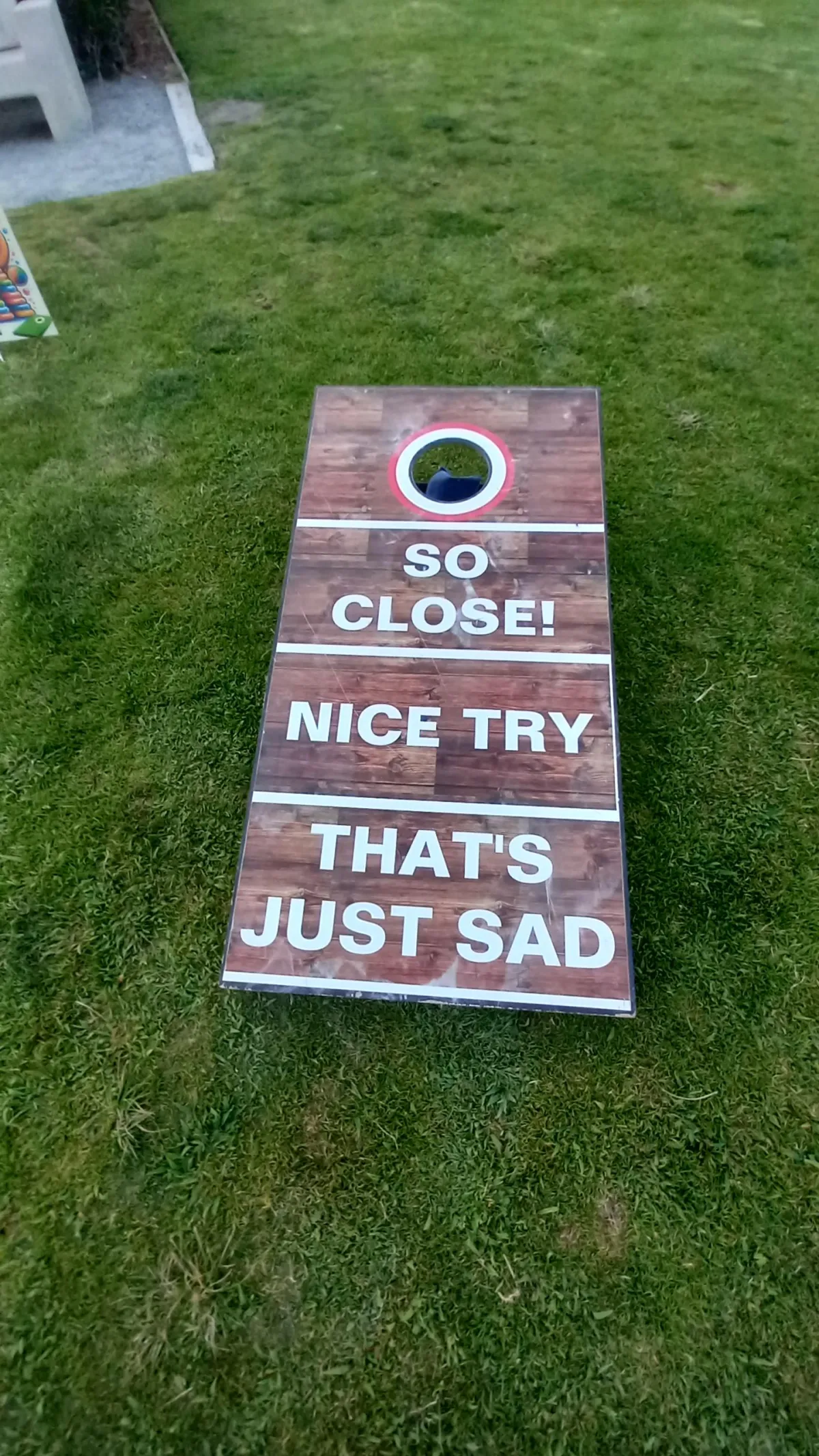 Cornhole board