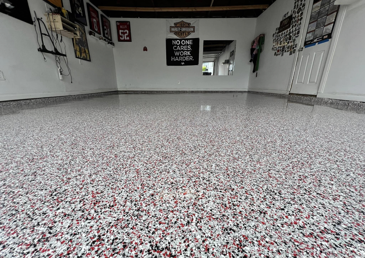 Finished Awesome Garage floor coating project