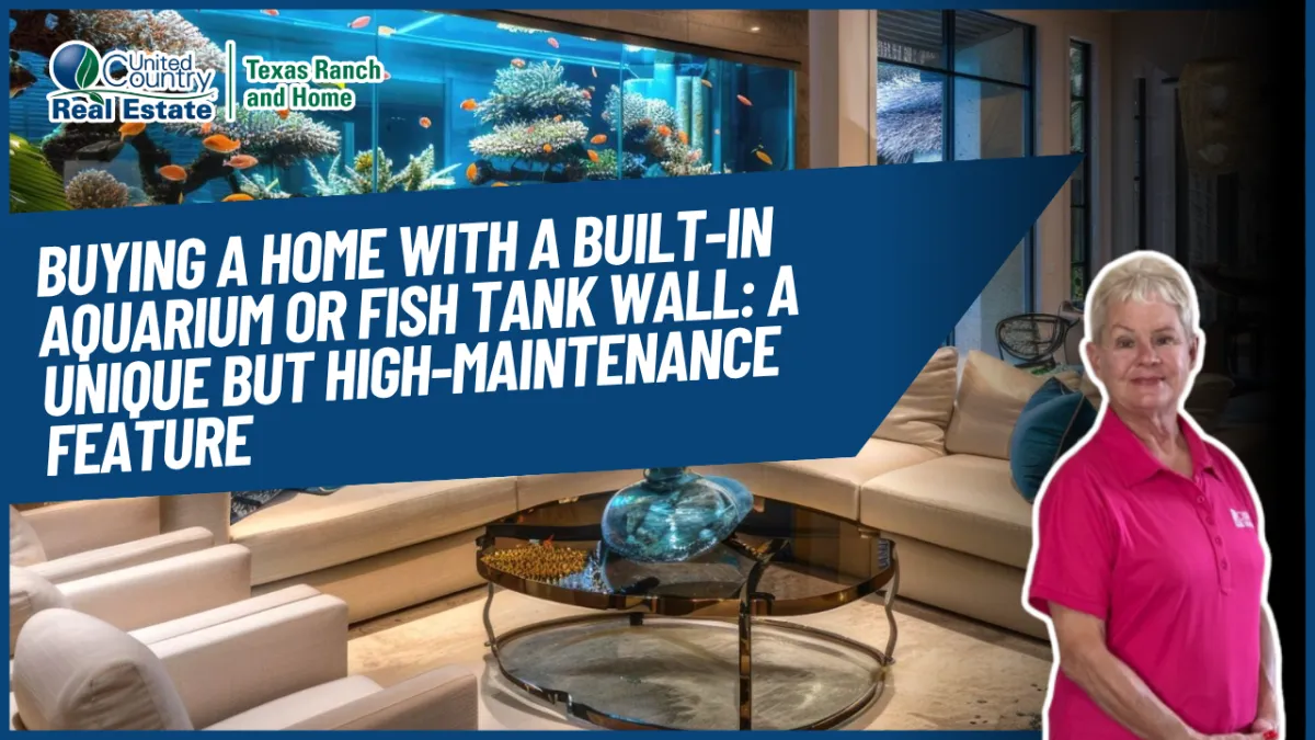 Buying a Home with a Built-In Aquarium or Fish Tank Wall: A Unique but High-Maintenance Feature