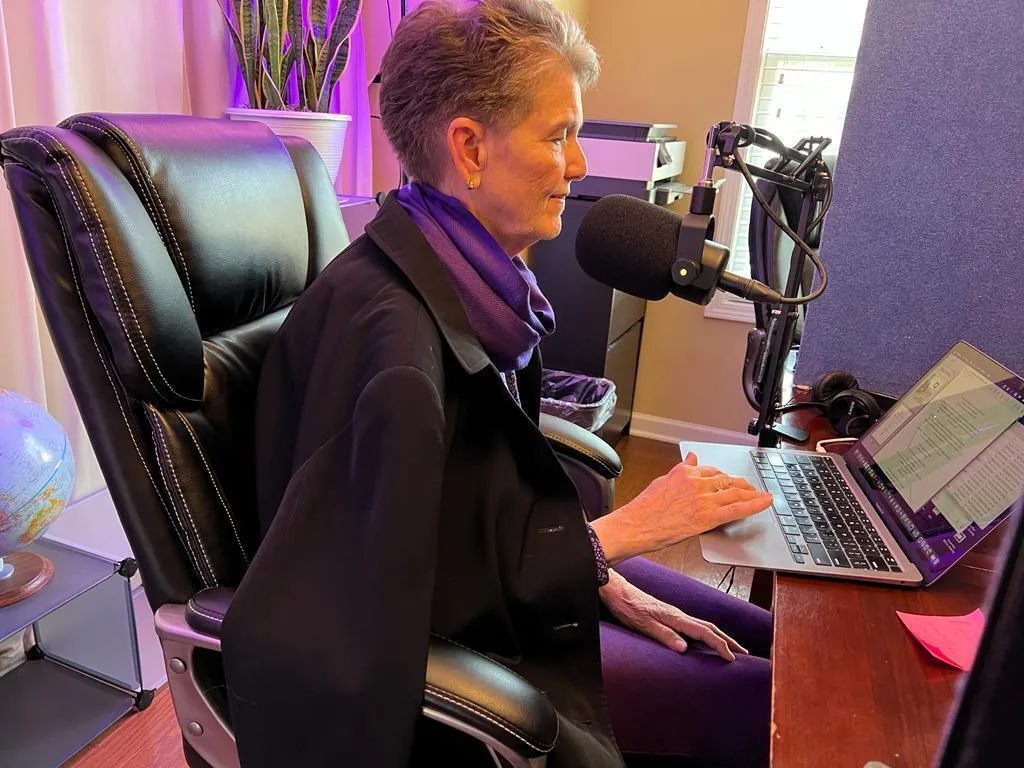 Barbara Hemphill in her studio