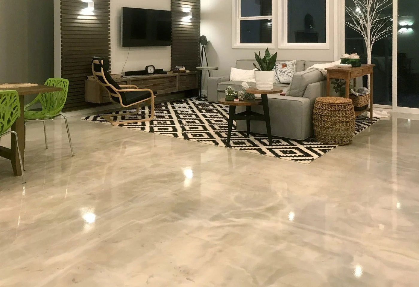 Epoxy garage floor installation Studio City, California