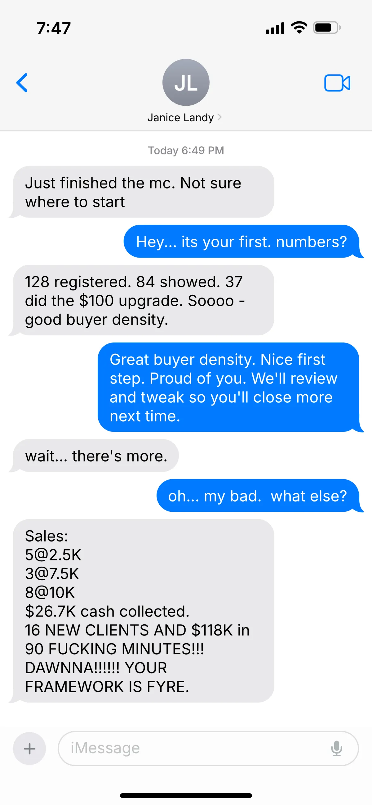 Raw social proof screenshot 12