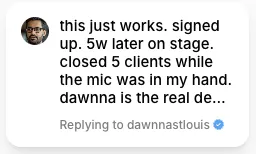 Raw social proof screenshot 6