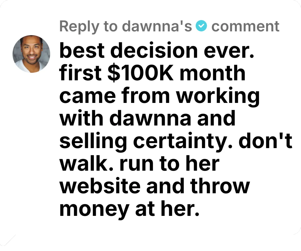 Raw social proof screenshot 2