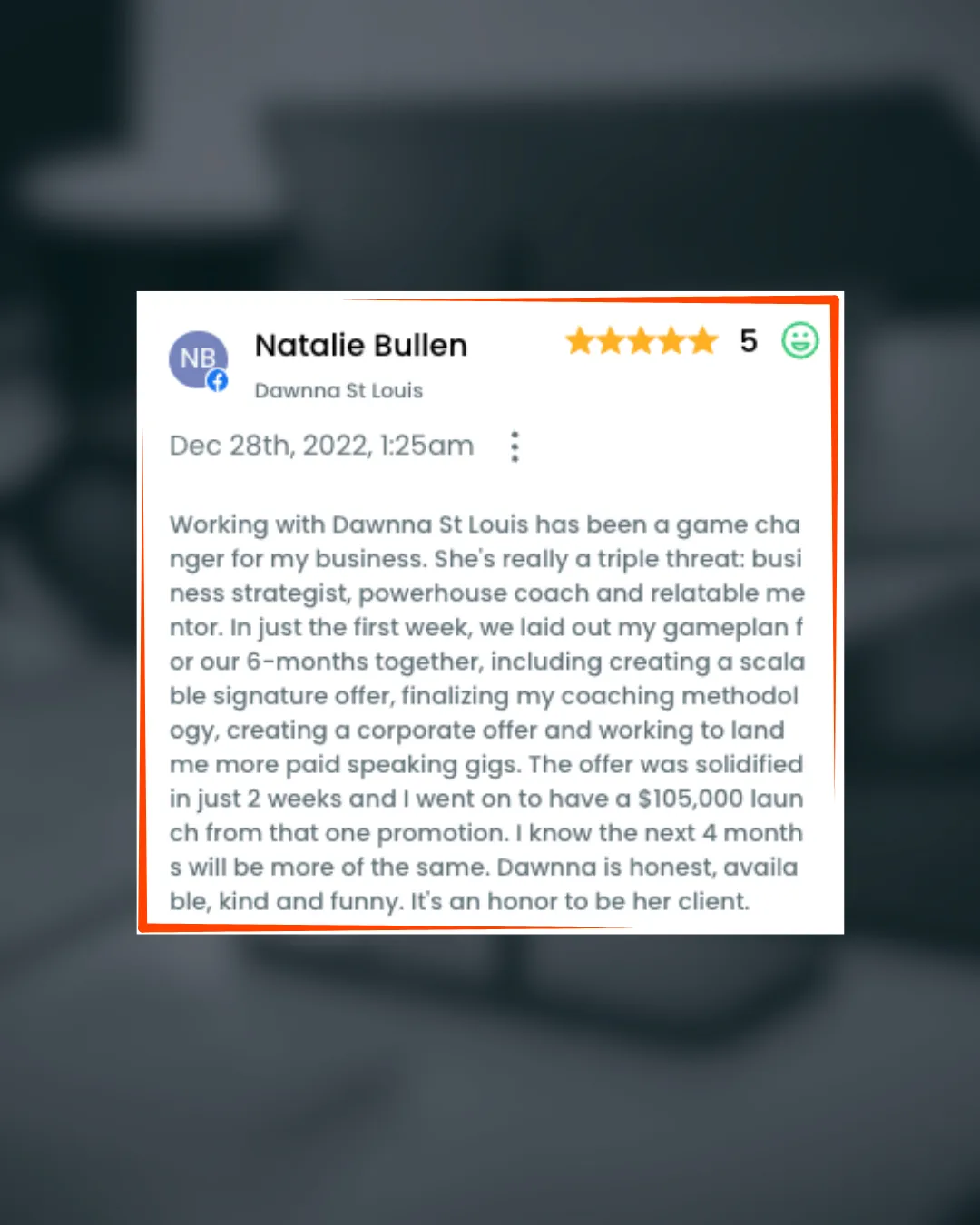 Natalie - $105K launch from one promotion