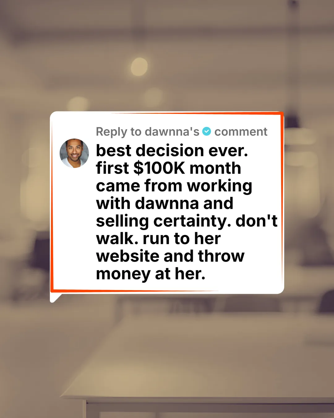 IG message: barely run FB ads now, close from masterclass