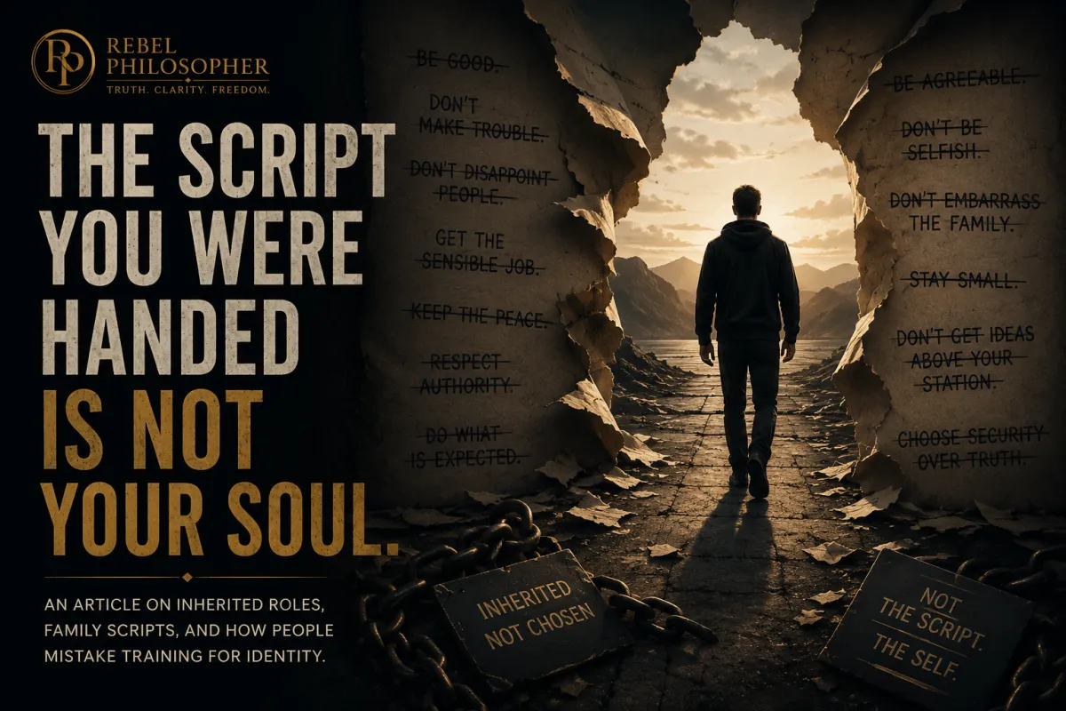The Script You Were Handed Is Not Your Soul