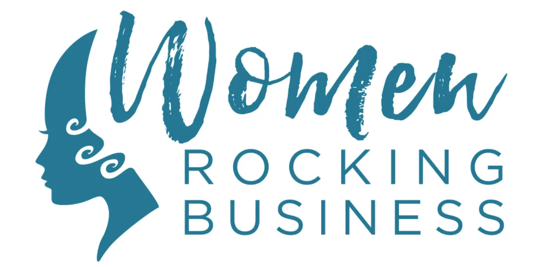 women rocking business logo