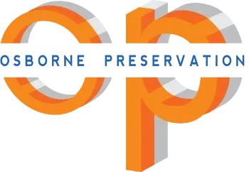 Osborne Preservation logo (OP monogram) – damp proofing and timber preservation in the UK