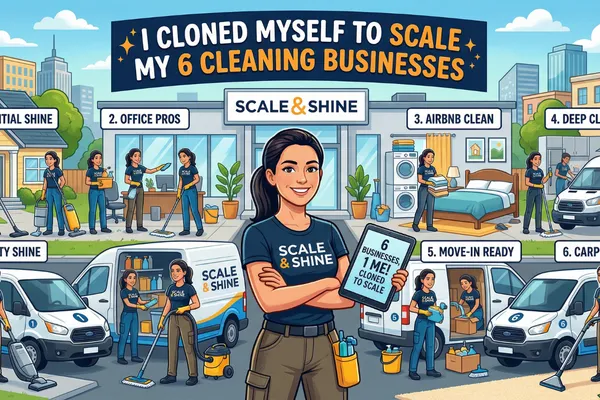 I Cloned Myself to Scale My 6 Cleaning Businesses