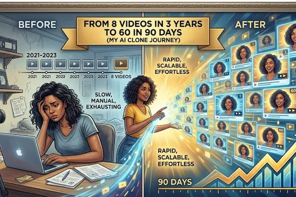 From 8 Videos in 3 Years to 60 in 90 Days (My AI Clone Journey)
