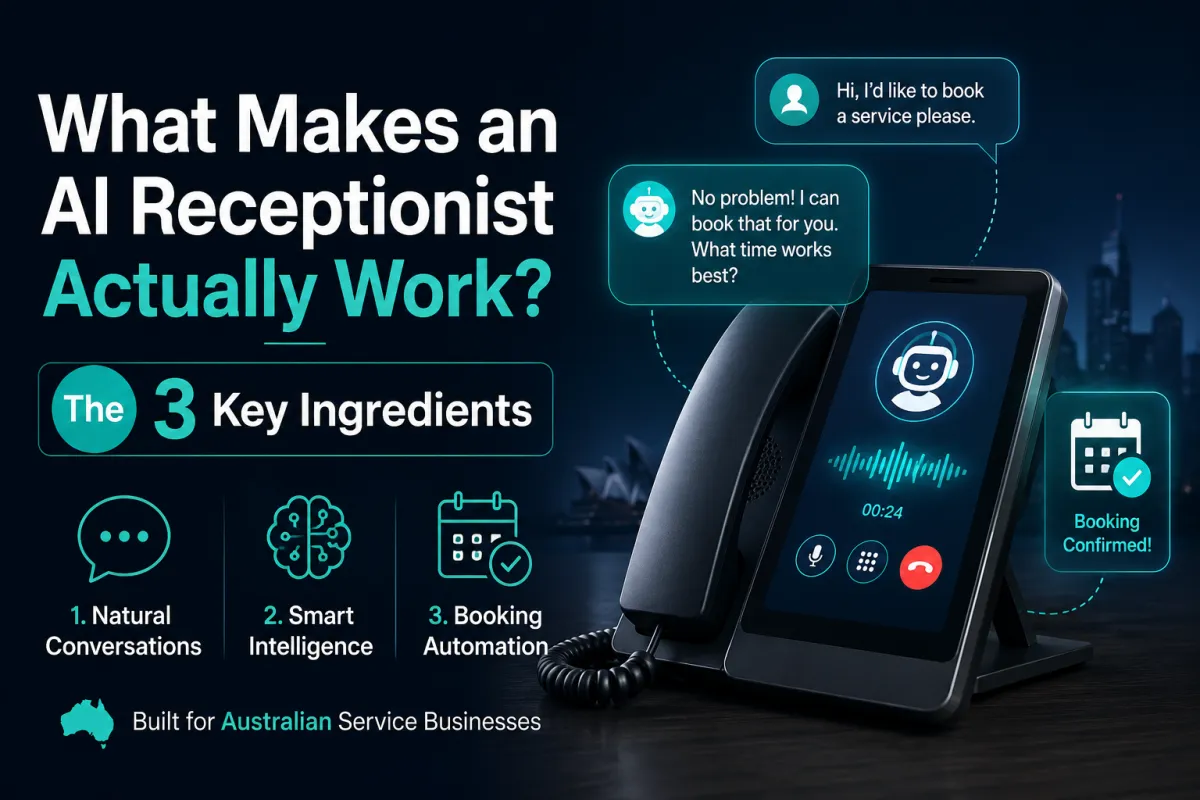 What Makes an AI Receptionist Actually Work? The 3 Key Ingredients