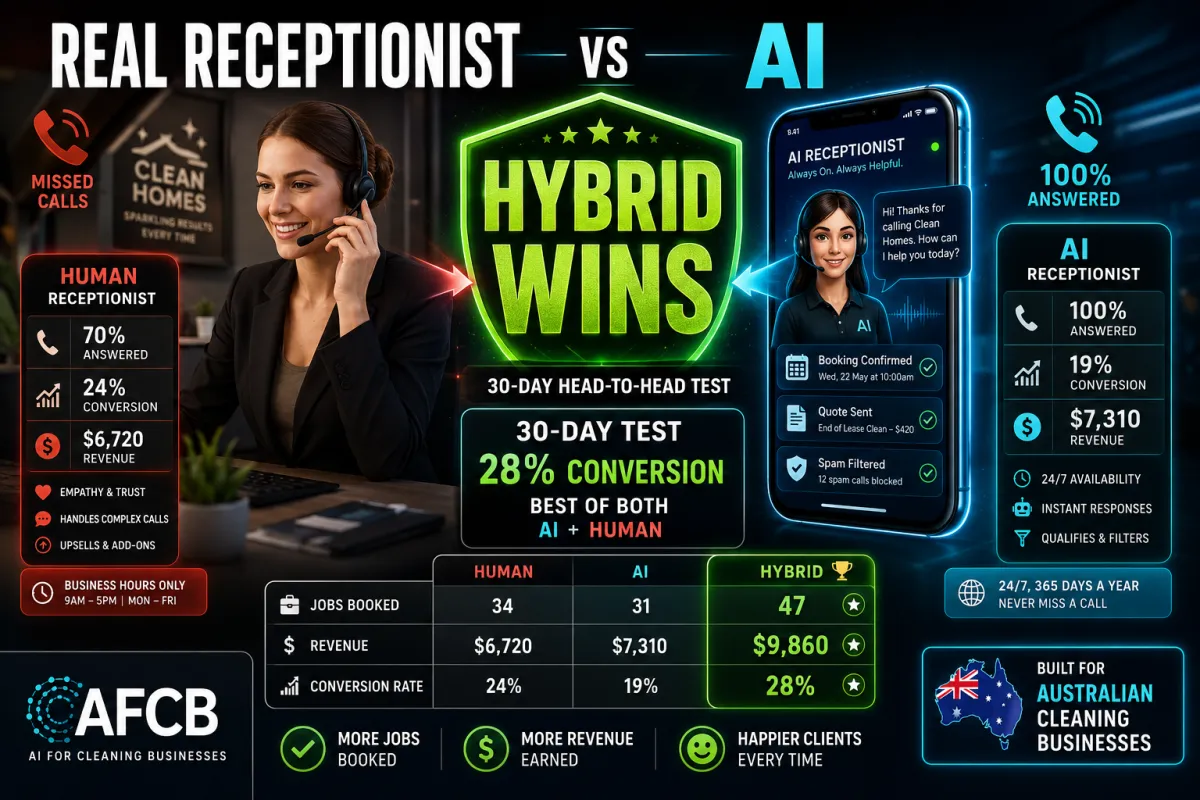 Real Receptionist vs AI: The 30-Day Head-to-Head Test Results