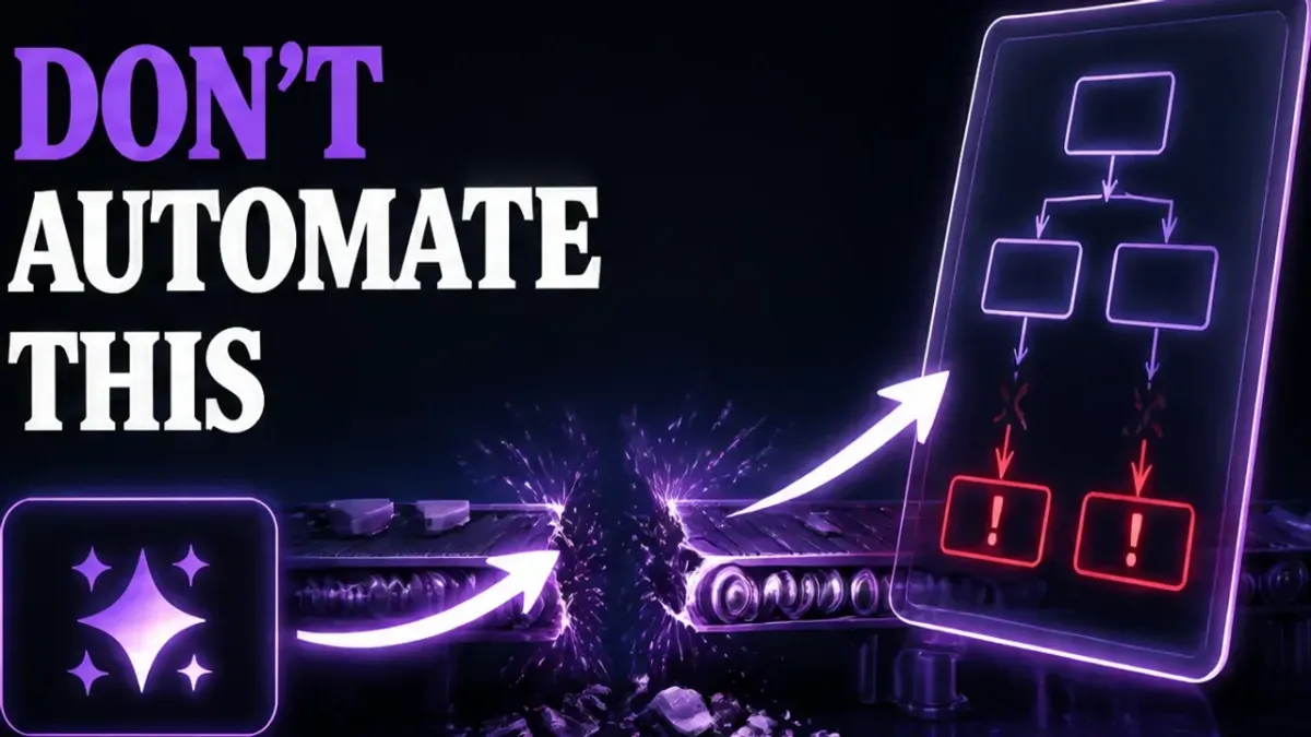 Automating a Broken Process Just Breaks It Faster