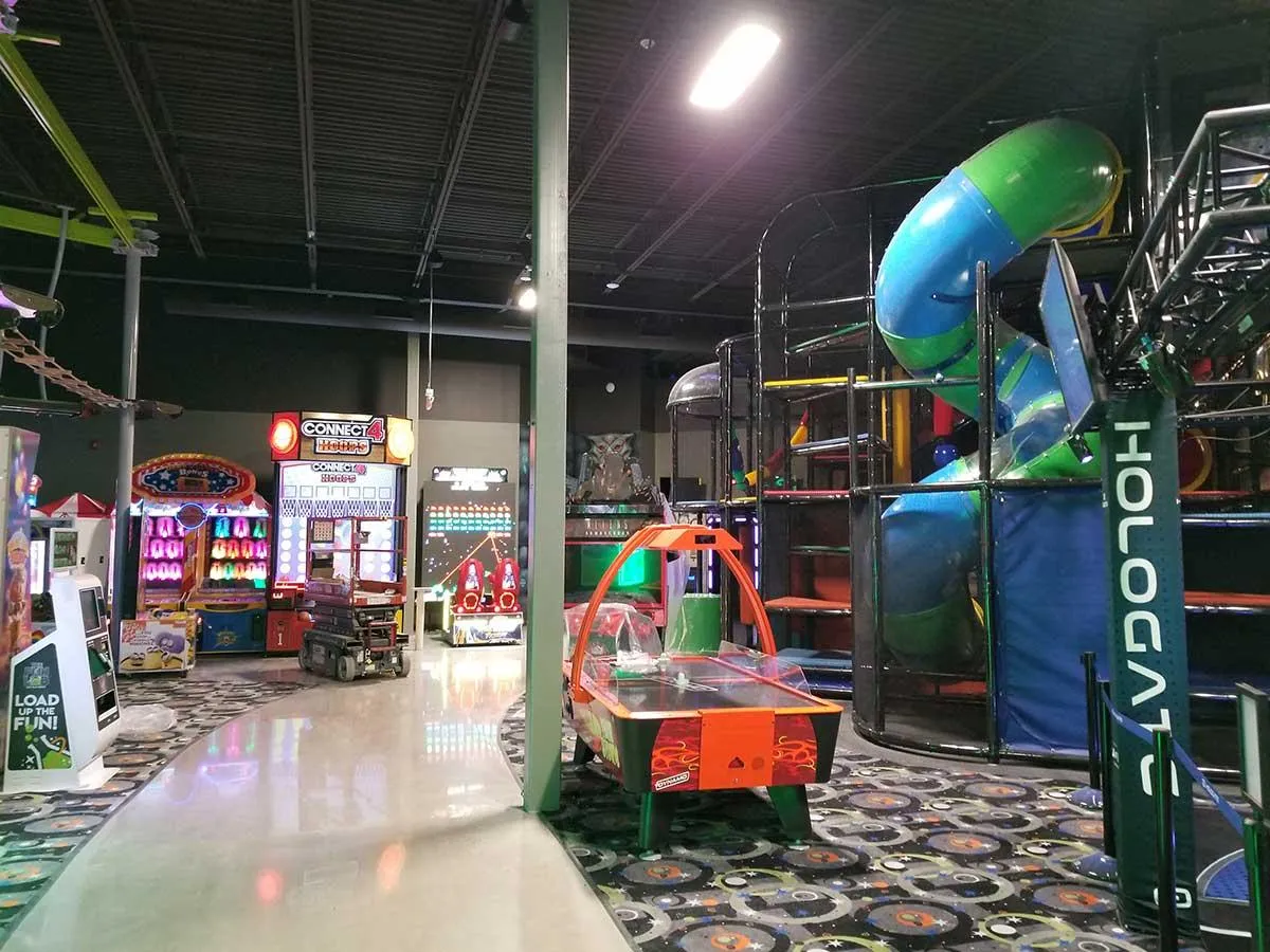Interior of Fun Lab play place