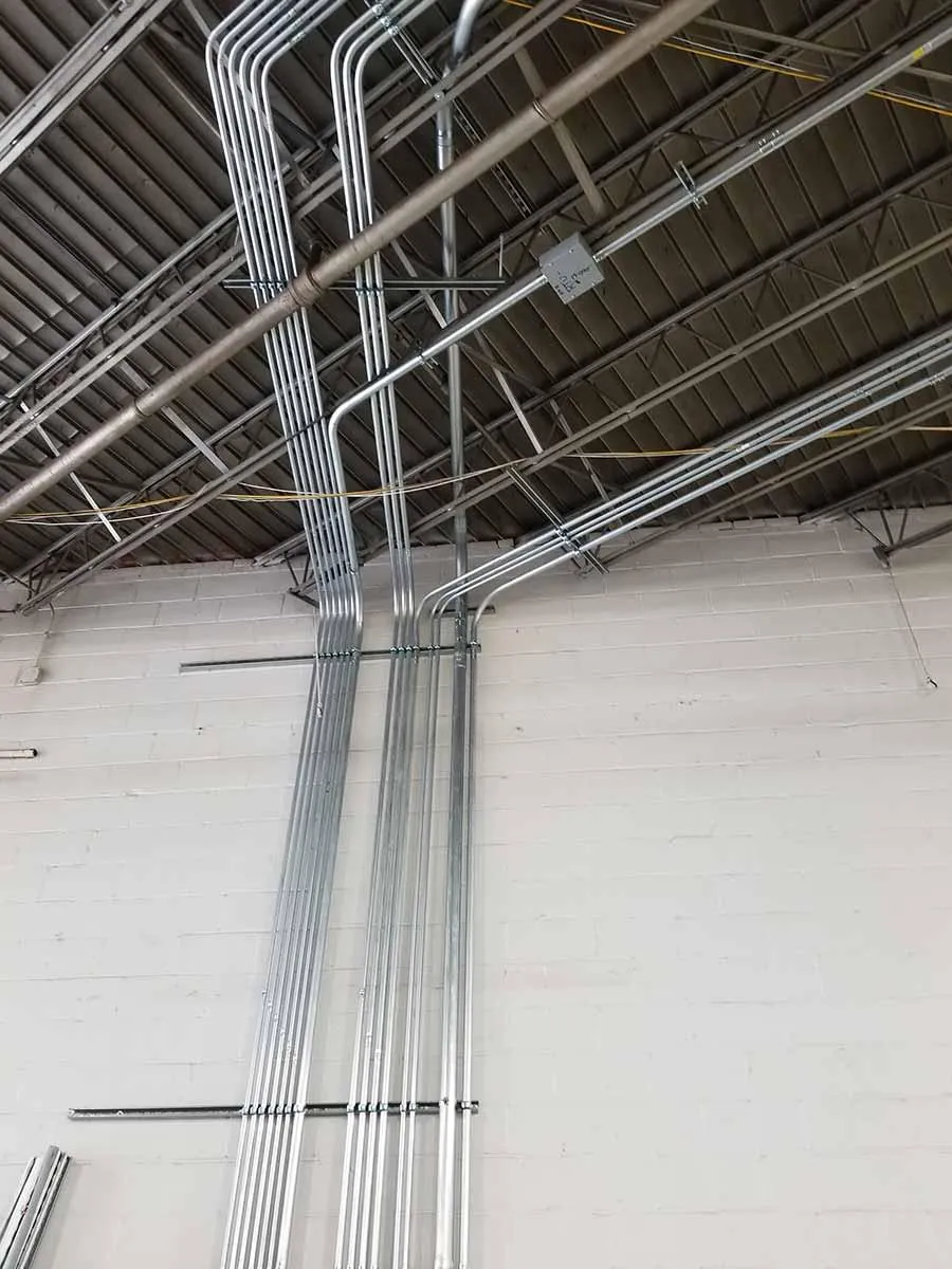 Cottage Corp wiring on ceiling