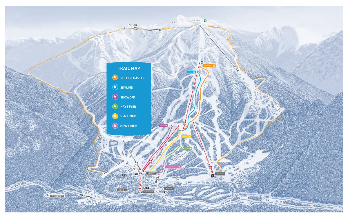 Panorama Winter Trail Map & Terrain Guide