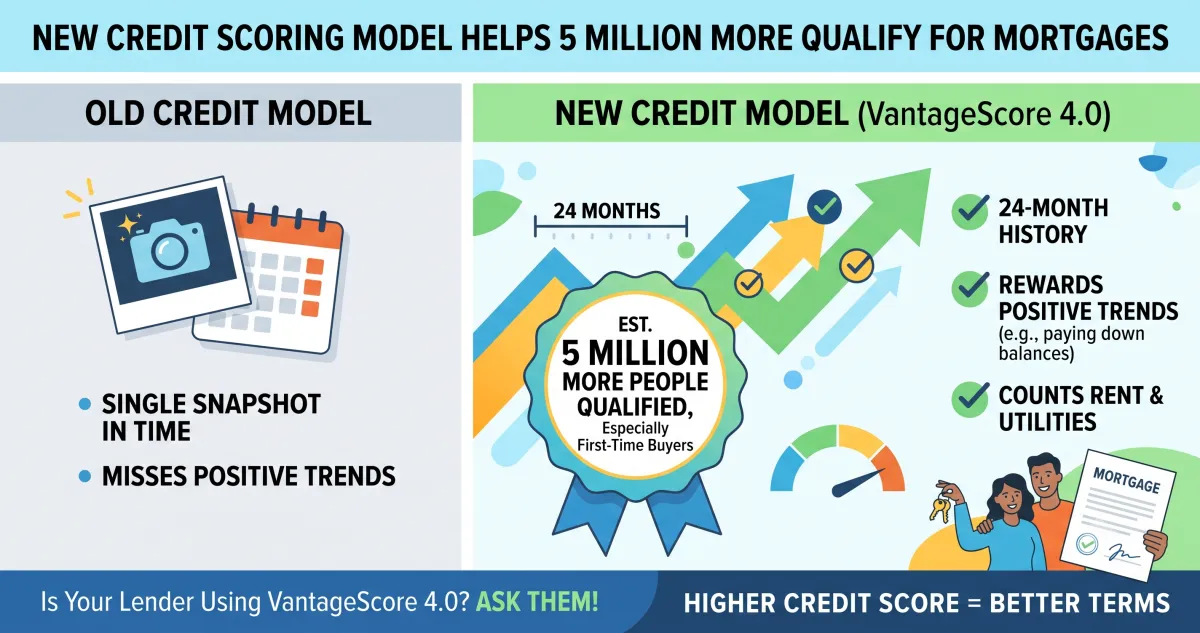 New Credit Scoring Models Are Now Allowed for Mortgages and Here Is What That Means for Buyers