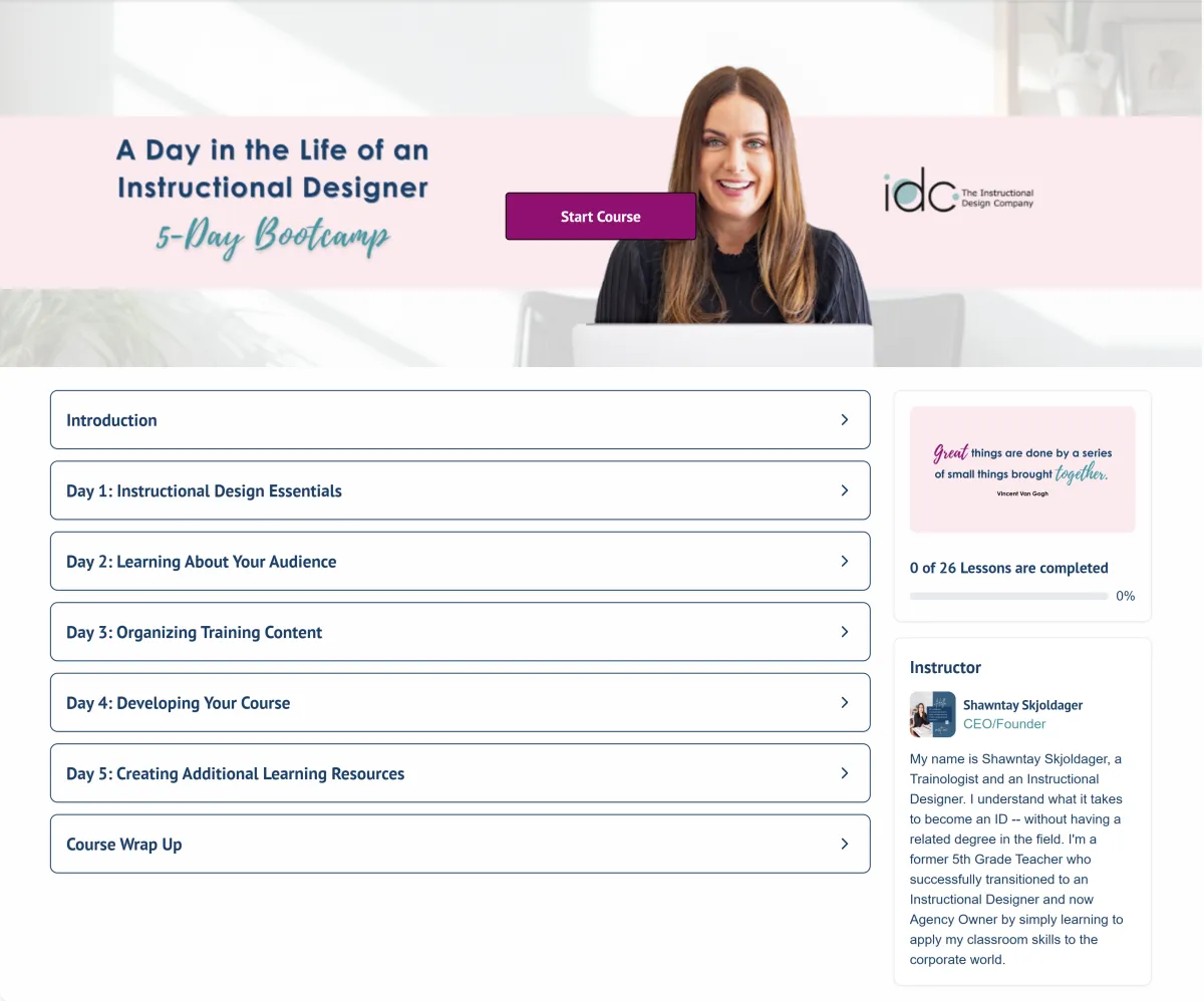 instructional design bootcamp, become an instructional designer