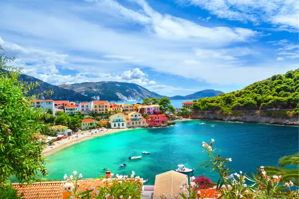 Assos village in Kefalonia, Greece