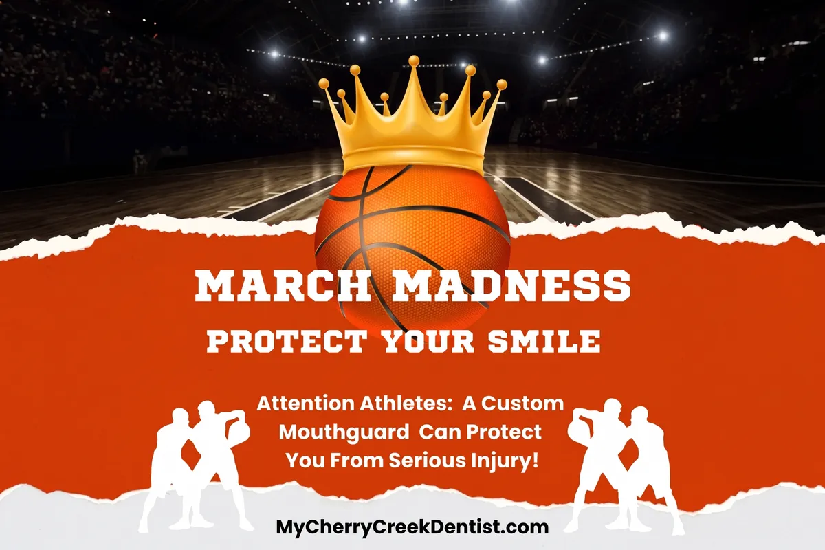 March Madness. There's a court with a basketball wearing a crown