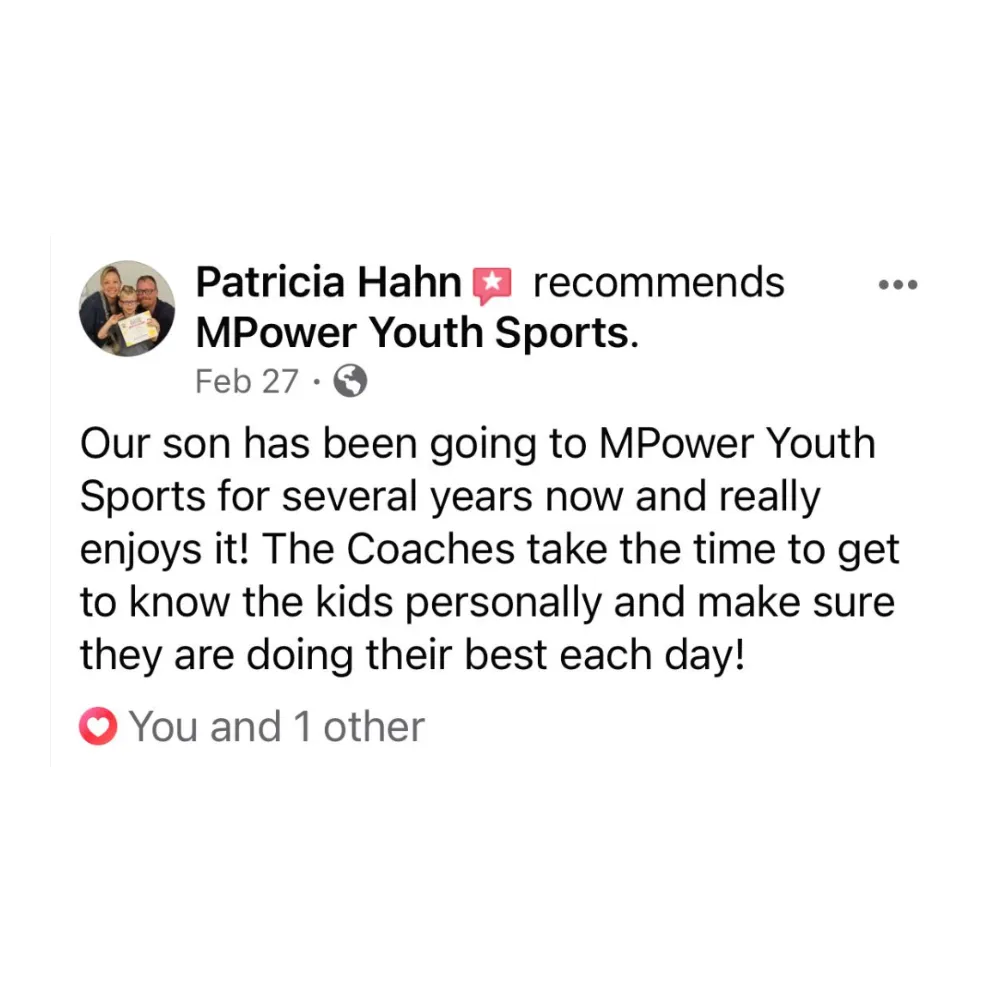 5 Star Review For MPower Youth Sports