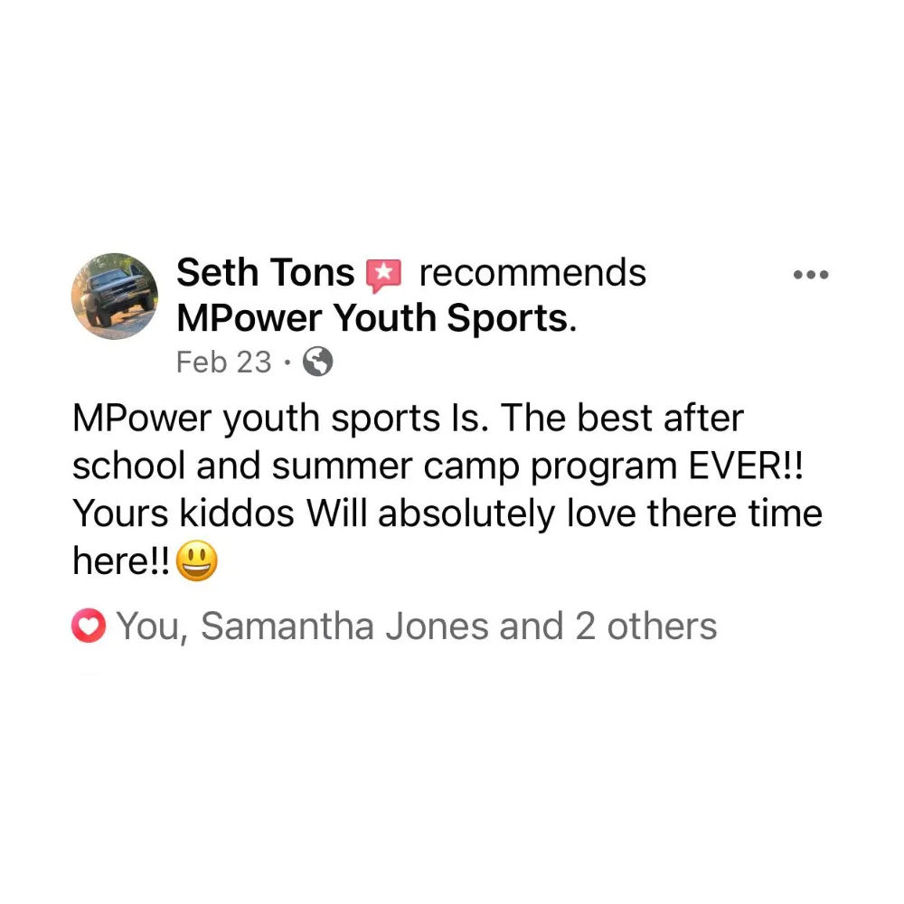 5 Star Review For MPower Youth Sports