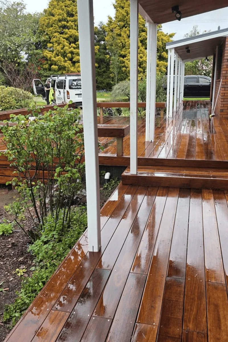 Veranda and timber deck built in New Plymouth by Caskeys Decks & Stuff