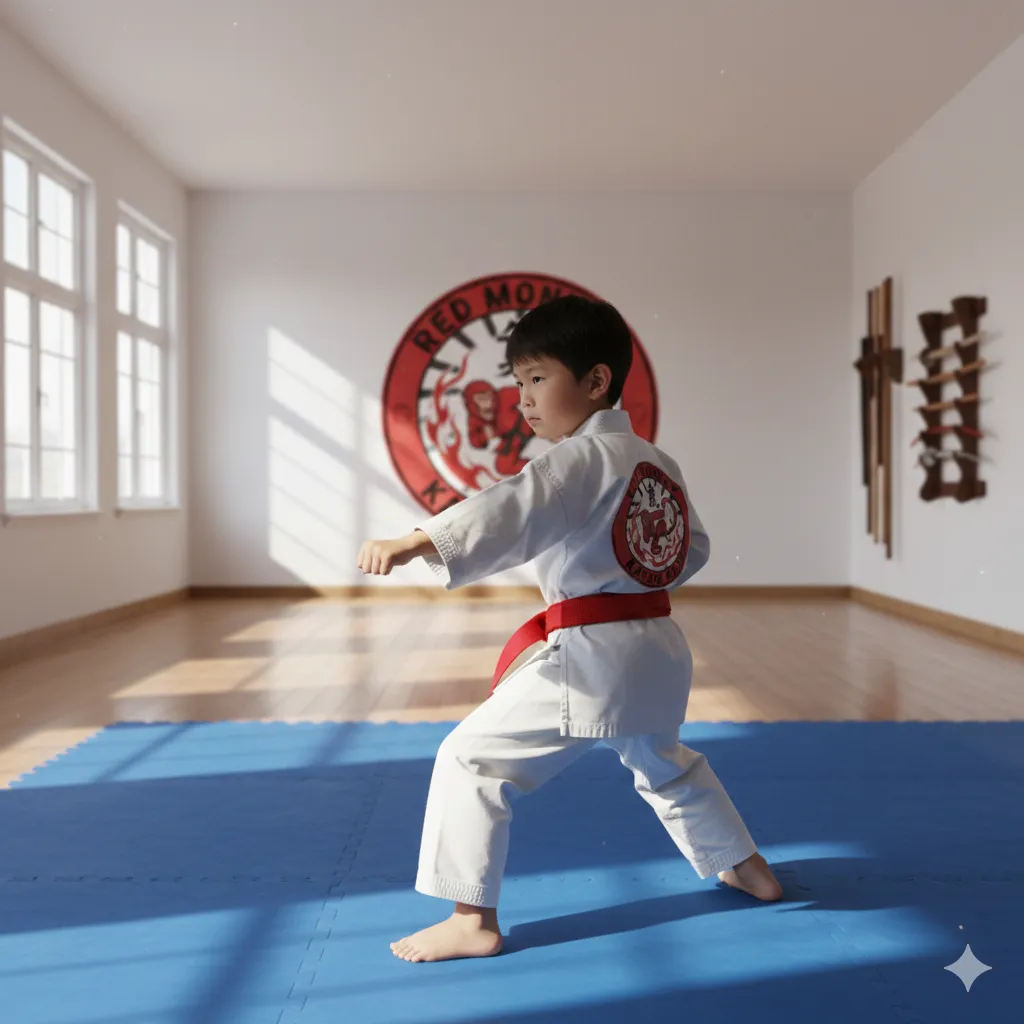 Child training in Kids Karate in Newnan