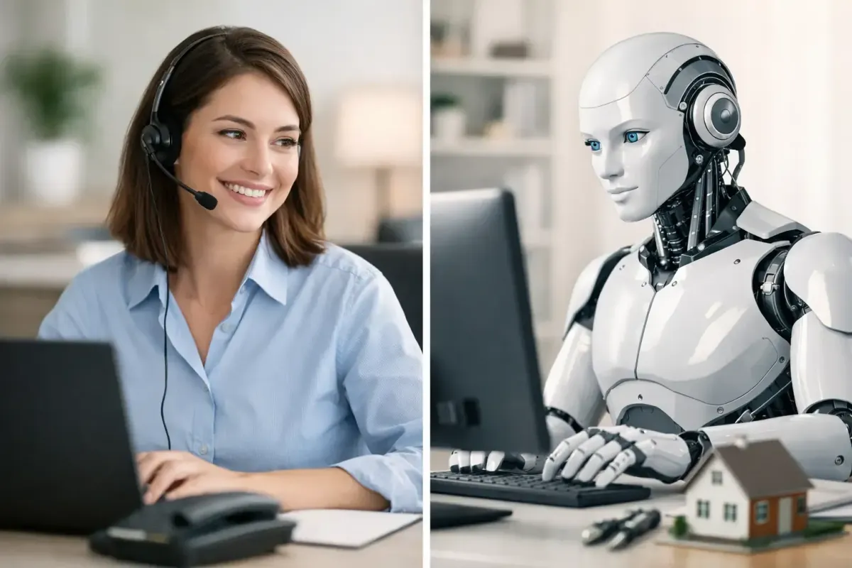 Receptionist vs AI Booking Agent for Home Services