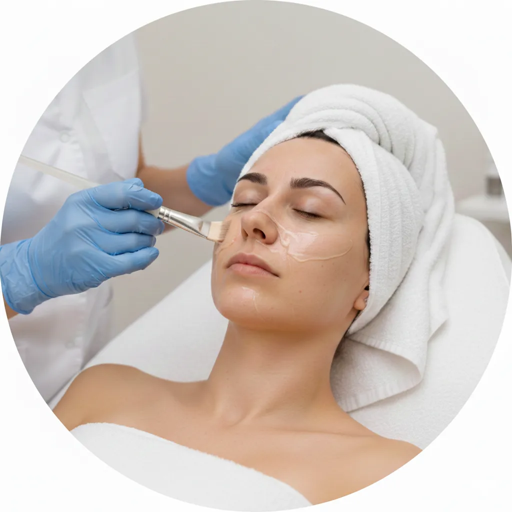 Professional-grade chemical peels for hyperpigmentation and acne scarring, customized for all skin types by JuJubee Skincare.