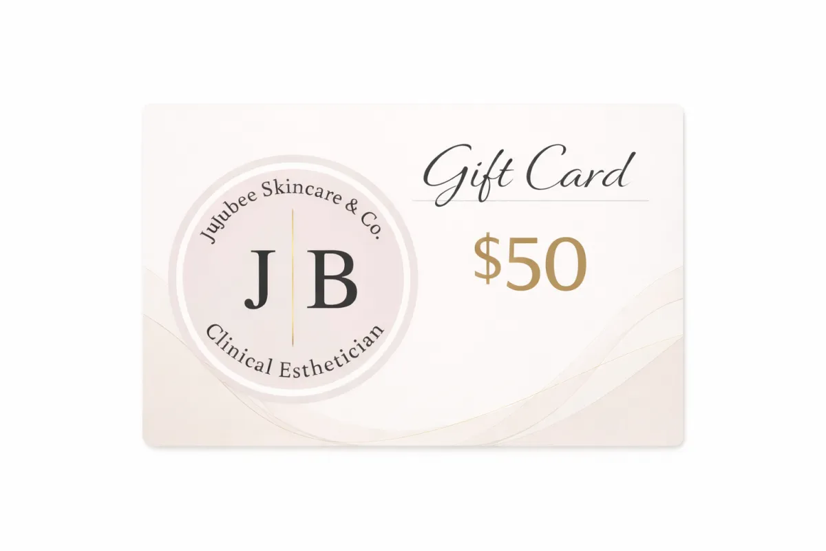 JuJubee Skincare $50 gift card for facials and professional skincare services