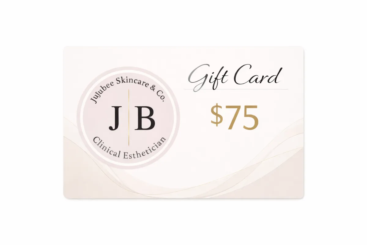 JuJubee Skincare $75 beauty gift card for glow-boosting facial treatments