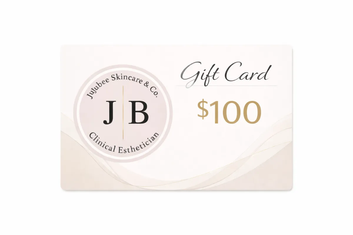 JuJubee Skincare $100 facial gift certificate for luxury skincare experience