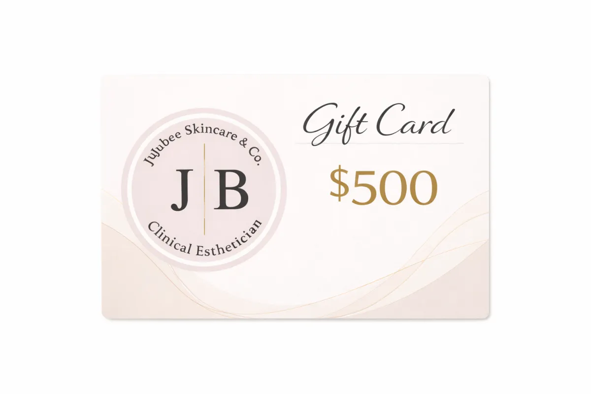 JuJubee Skincare $500 luxury skincare gift certificate for full treatment experience