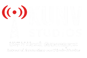 KUNV Studios. KUNV 91.5 is a publi non-profit radio station located within the UNLV Hank Greenspun School of Journalism & Media Studies