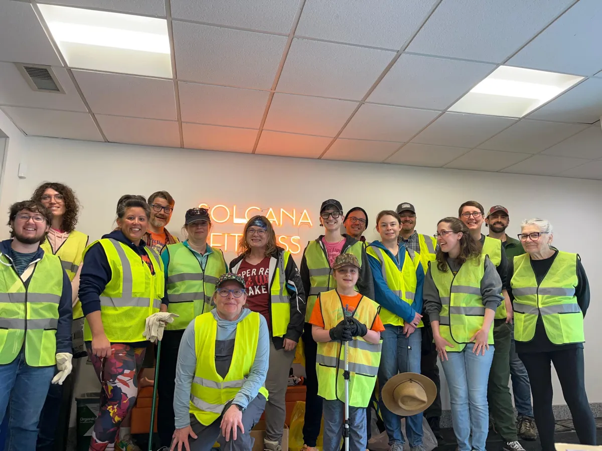 Community council after neighborhood clean up