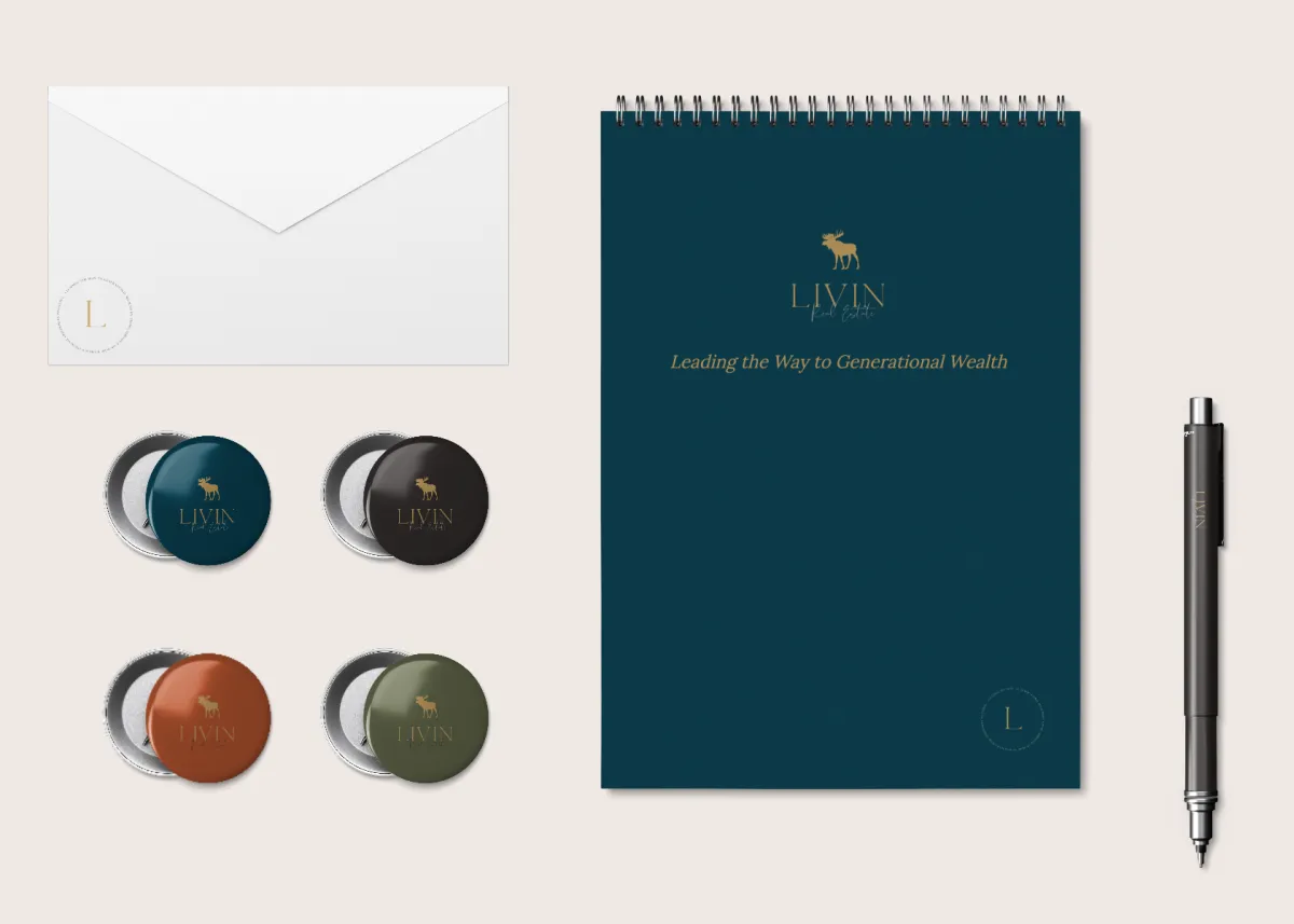 Livin Real Estate Stationery | Eugene Marketing & Consulting