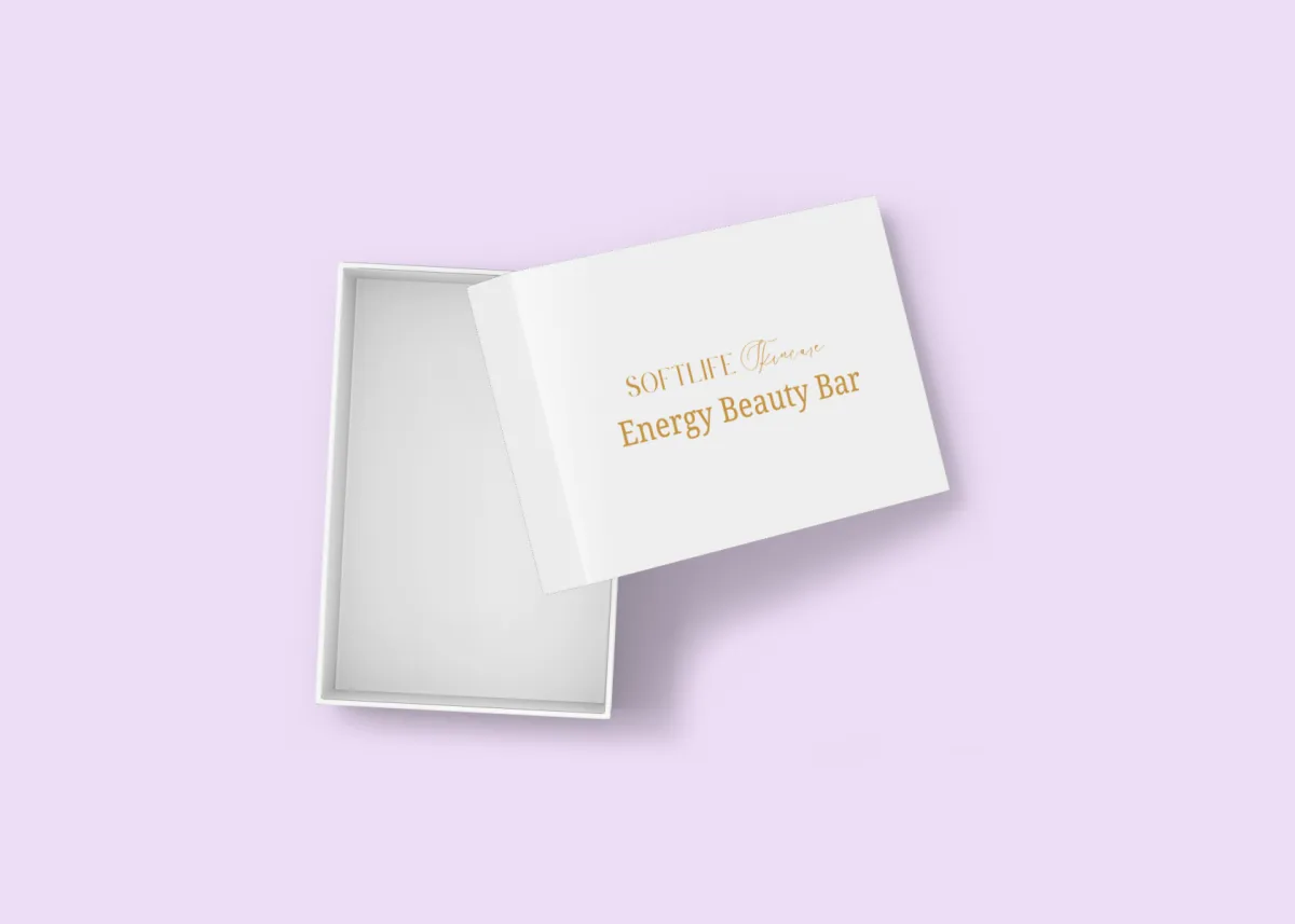 At-home spa equipment box for Soft Life Skincare | Eugene Marketing & Consulting