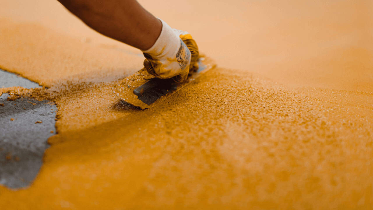 Adding texture to concrete to create decorative concrete