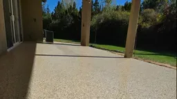 Outdoor flake coating in Albuquerque