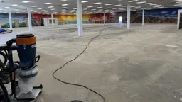 Concrete coating of a commercial building