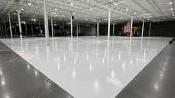 Concrete coating of a commercial building