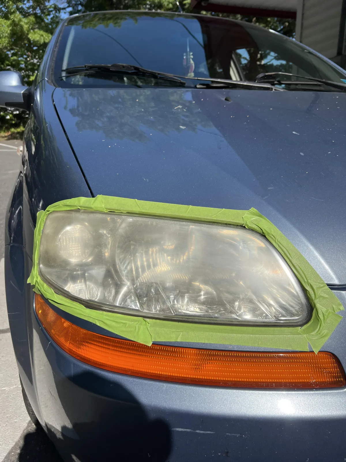 Foggy headlight restoration in Central Maine