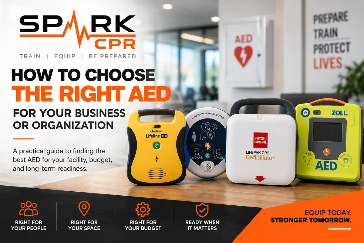 How to Choose the Right AED for Your Business | SPARK CPR