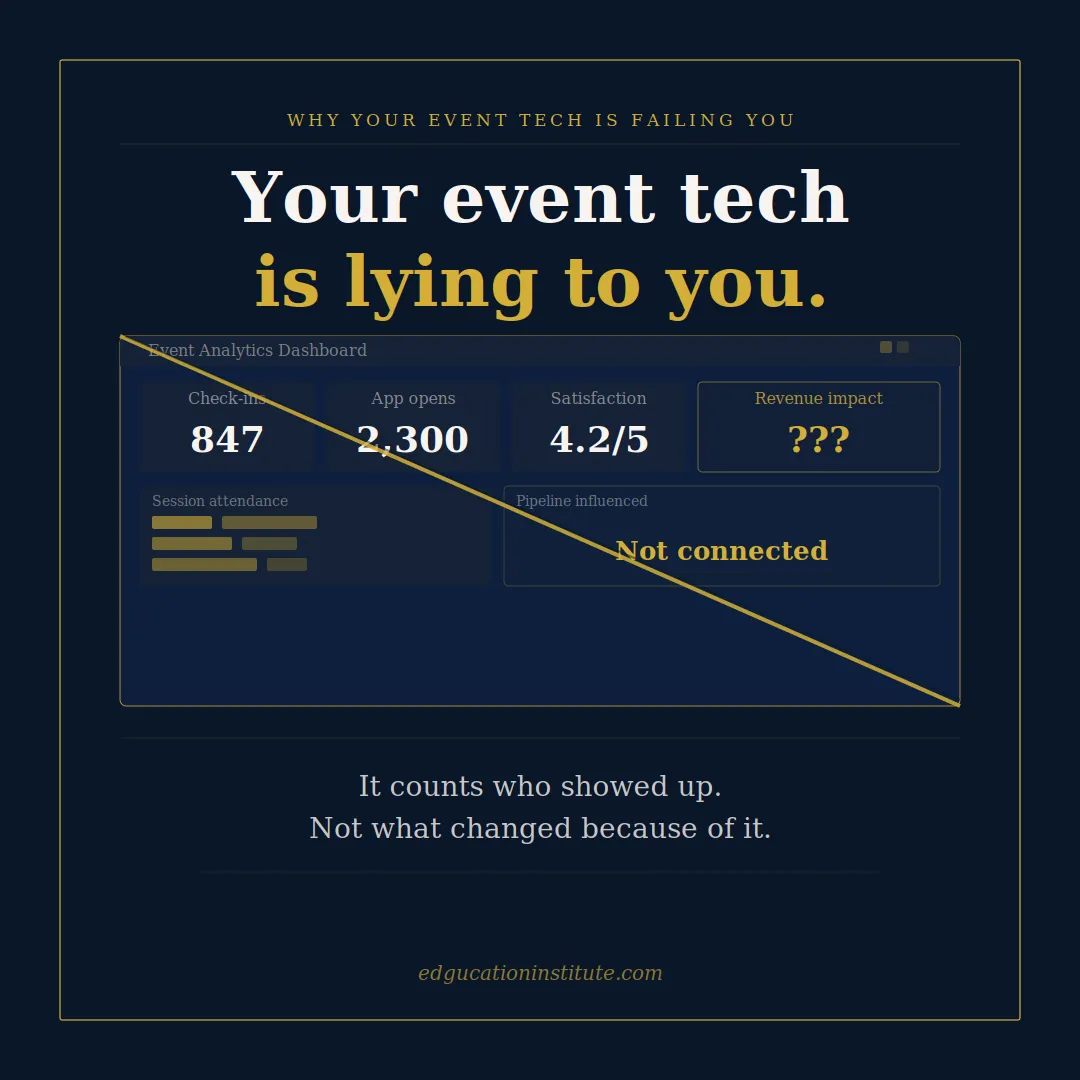 Why Your Event Tech Is Tracking Activity, Not Outcome
